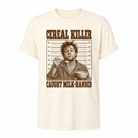 Load image into Gallery viewer, Cereal Killer - Funny Pun Shirt in Natural, ghost front