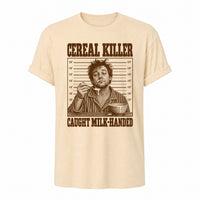 Load image into Gallery viewer, Cereal Killer - Funny Pun Shirt in Soft Cream, ghost front