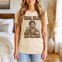 Load image into Gallery viewer, Cereal Killer - Funny Pun Shirt in Soft Cream, woman, no face