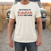 Load image into Gallery viewer, Great Seeing You - Funny Introvert Shirts in Natural, man, no face
