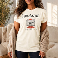 Load image into Gallery viewer, I Value Your Input - Suggestion Box Tee in Natural, woman, no face