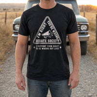 Load image into Gallery viewer, I'm Right, You're Wrong, Debate Society - Funny Debate Team Shirt in Black, man, no face