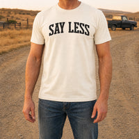 Load image into Gallery viewer, Say Less - Funny Introvert Sassy T Shirts - Terminally Indoors in Natural, man, no face