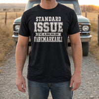 Load image into Gallery viewer, Unremarkable - Self Deprecating Shirts in Black, man, no face