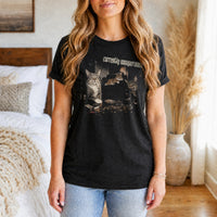 Load image into Gallery viewer, Currently Unsupervised - Funny Cat Lover Shirt - Repeat Offender in Black Heather, woman, no face