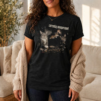 Load image into Gallery viewer, Currently Unsupervised - Funny Cat Lover Shirt - Repeat Offender in Black Heather, woman, no face
