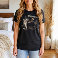 Load image into Gallery viewer, Currently Unsupervised - Funny Cat Lover Shirt - Repeat Offender in Black, woman, no face